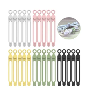 Silicone Cable Ties, Cord Organizer, Cable Straps,