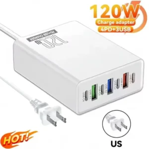 Seven-port 3 USB 4Type-C Wired Charging