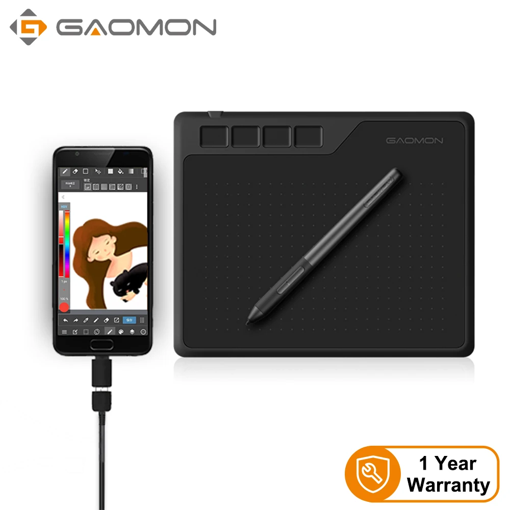 S620 6.5x4 Inch Digital Graphic Tablet - Image 1