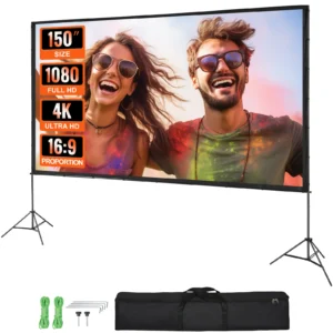 SucceBuy Projector Screen w/ Stand