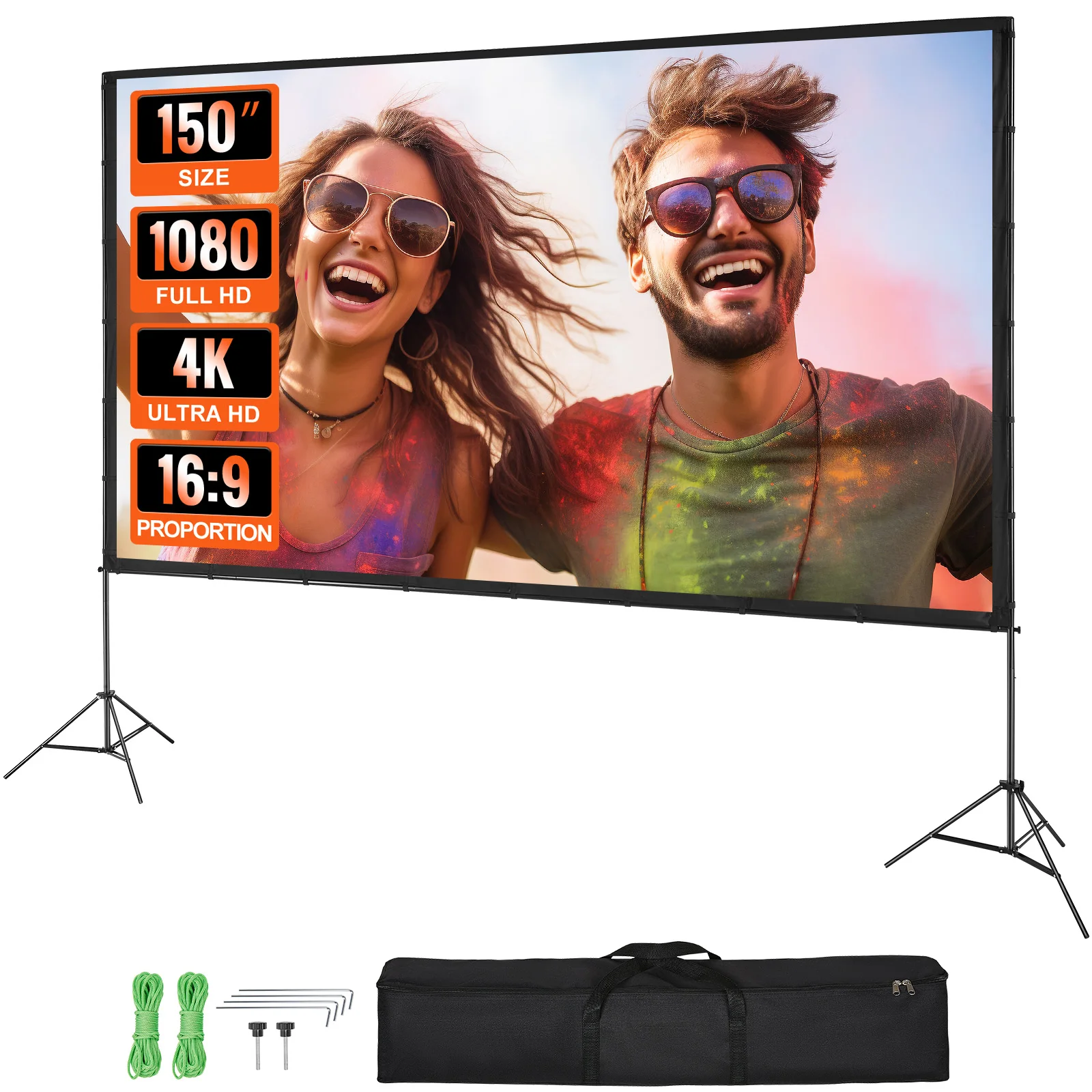 SucceBuy Projector Screen w/ Stand - Image 1