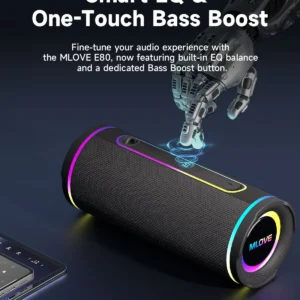 MLOVE E80 Portable Bluetooth Speaker - Thumbnail Image 2