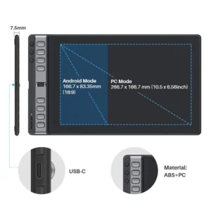 Huion Inspiroy 2 L 10.5x6.56 Inch - Thumbnail Image 4