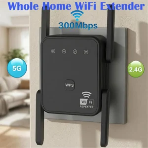 WiFi Repeater 300Mbps 2.4GHz Wireless WIFI Amplifier