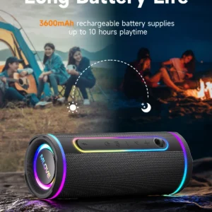 MLOVE E80 Portable Bluetooth Speaker - Thumbnail Image 3