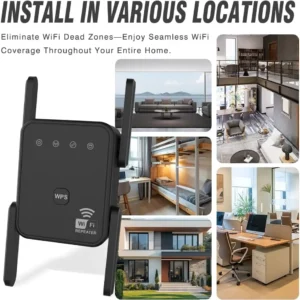 WiFi Repeater 300Mbps 2.4GHz Wireless WIFI Amplifier - Thumbnail Image 2