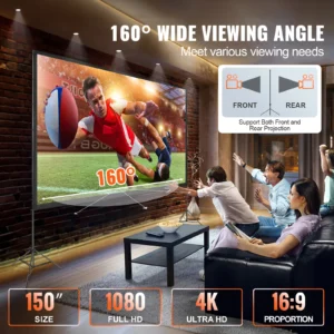 SucceBuy Projector Screen w/ Stand - Thumbnail Image 2