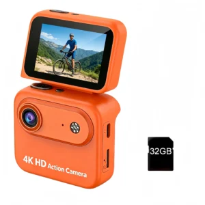 32GB 4K HD Flip Screen Thumb Camera