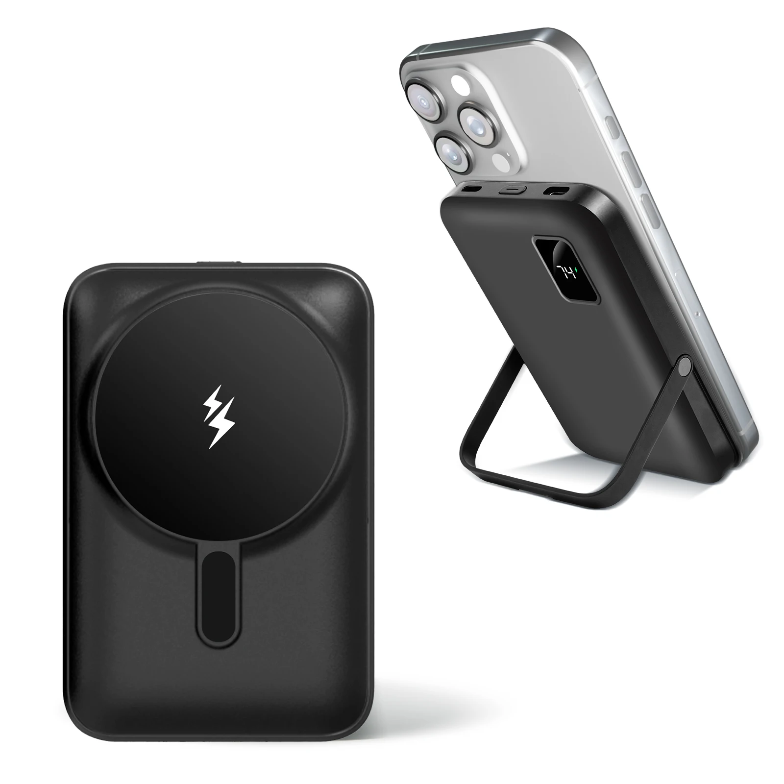 Magnetic Power Bank 10000mAh Wireless Charger for iPhone 15/14/13/12 Series - Image 1