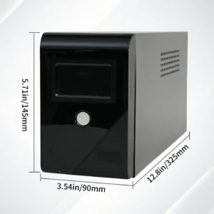 1000VA/600W 120V UPS Power Supply Battery Standby Power with 3 Outlets and LCD Display Surge Protector for Home and Office - Thumbnail Image 4