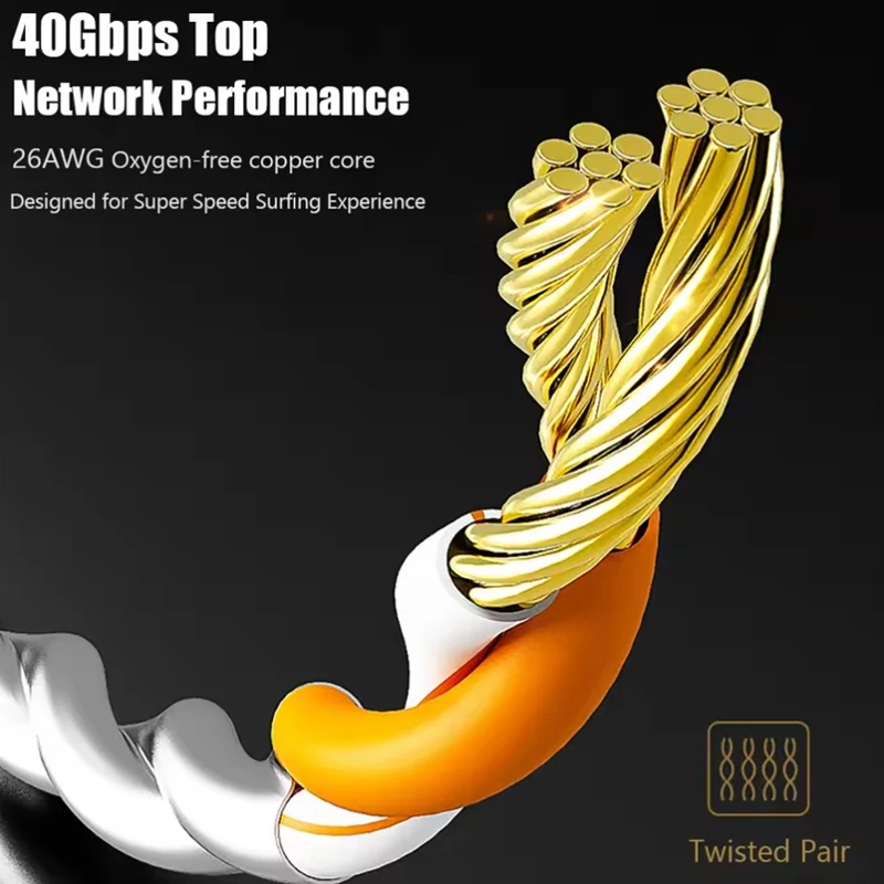 High Speed Cable RJ-45 Connector Internet Network Patch Cord for Router Computer - Image 2