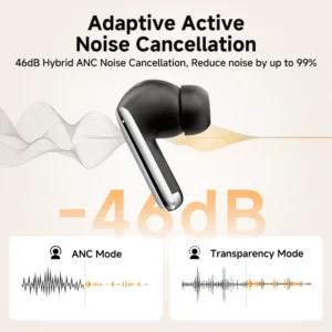 QCY MeloBuds Pro ANC Wireless Bluetooth Earphones 46dB - Thumbnail Image 2
