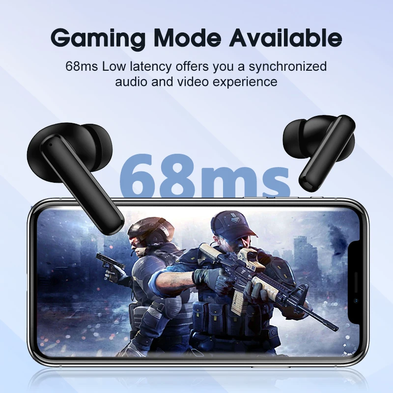 Wireless Bluetooth 5.3 28dB Noise Cancellation 4 Mics - Image 5