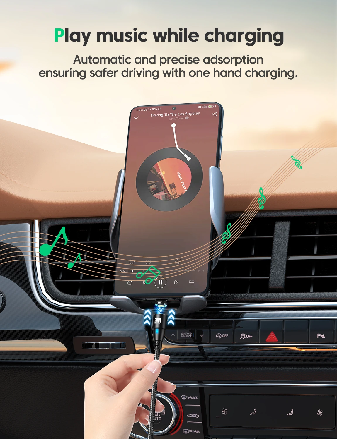 2-Pack Magnetic Charging Cable Type C Charger 60W Fast Charging USB C to USB C Cable for iPhone Macbook Samsung Xiaomi - Image 3
