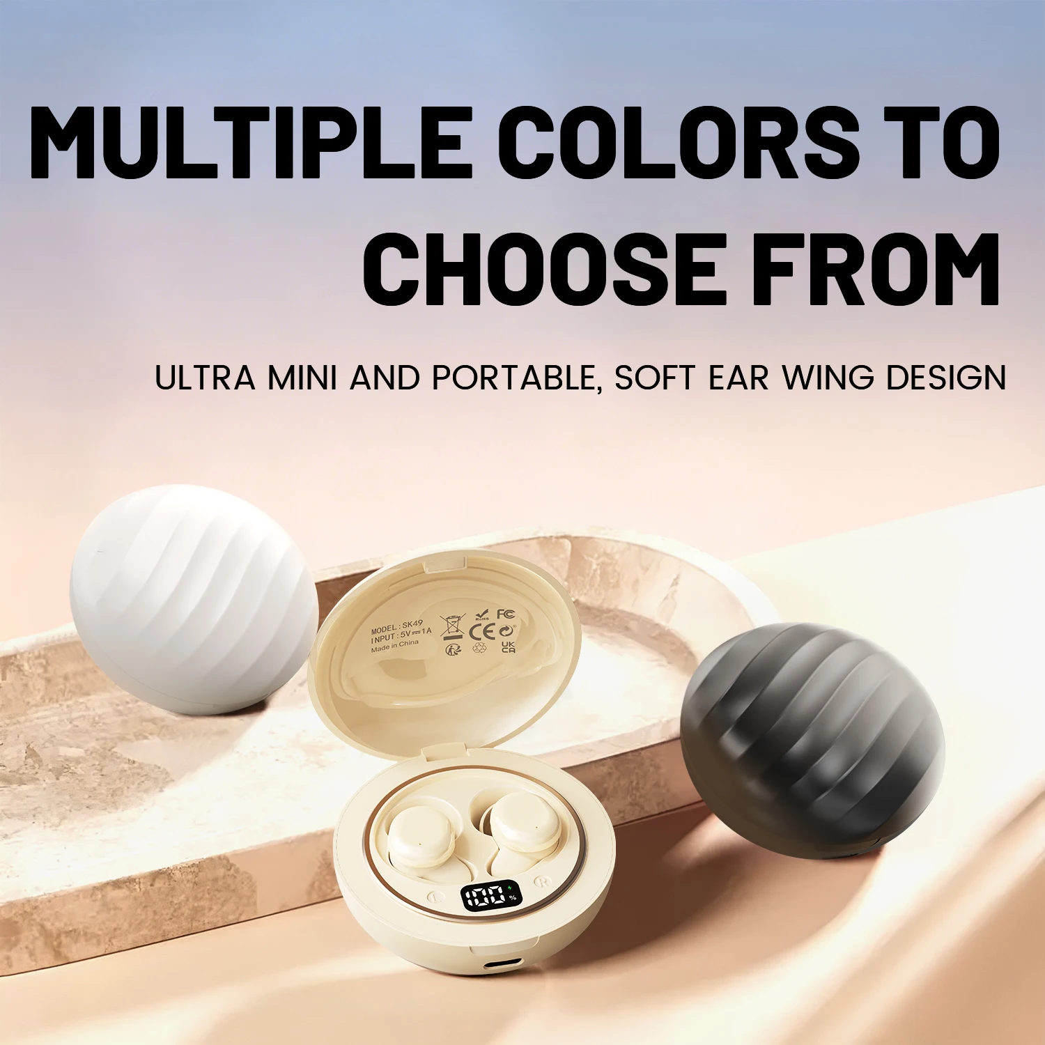 SK49 Bluetooth 6.0 Earbuds Sleep Earphones - Image 4