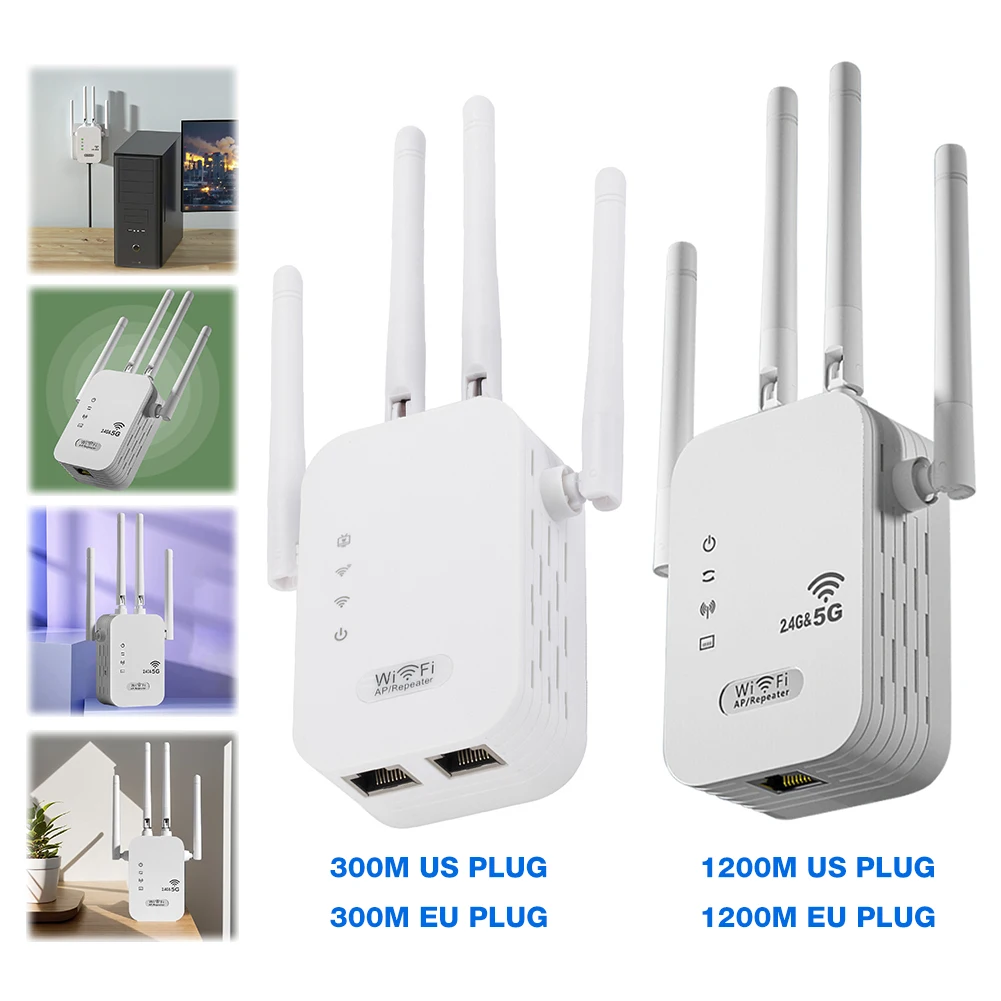 Dual-Band 2.4G 5G WiFi Repeater Signal Booster WiFi Extender 802.11bgn Gigabit Router with WPS EU/US Plug Type WiFi Amplifier - Image 3