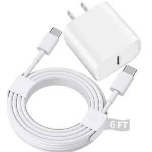 iPhone Charger with 6FT USB C to C Cable