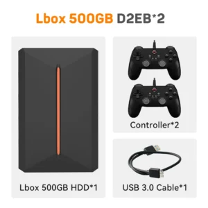 500GB Game Hard Drive Portable Gaming HDD with 3700+PC/3D Games