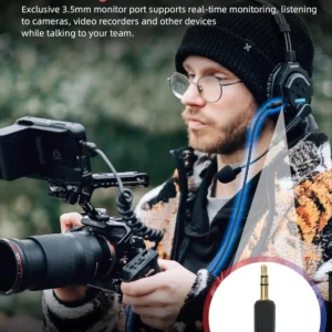 XTALK X2 X5 2.4G Wireless Intercom Headset 24H Working Time - Thumbnail Image 2