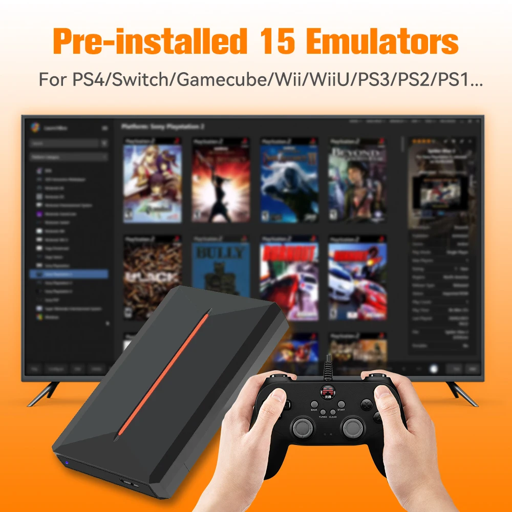 500GB Game Hard Drive Portable Gaming HDD with 3700+PC/3D Games - Image 4