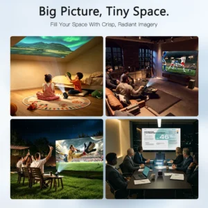 Smart Projector with Android 14.0 & WiFi 6, 4K Support - Thumbnail Image 3