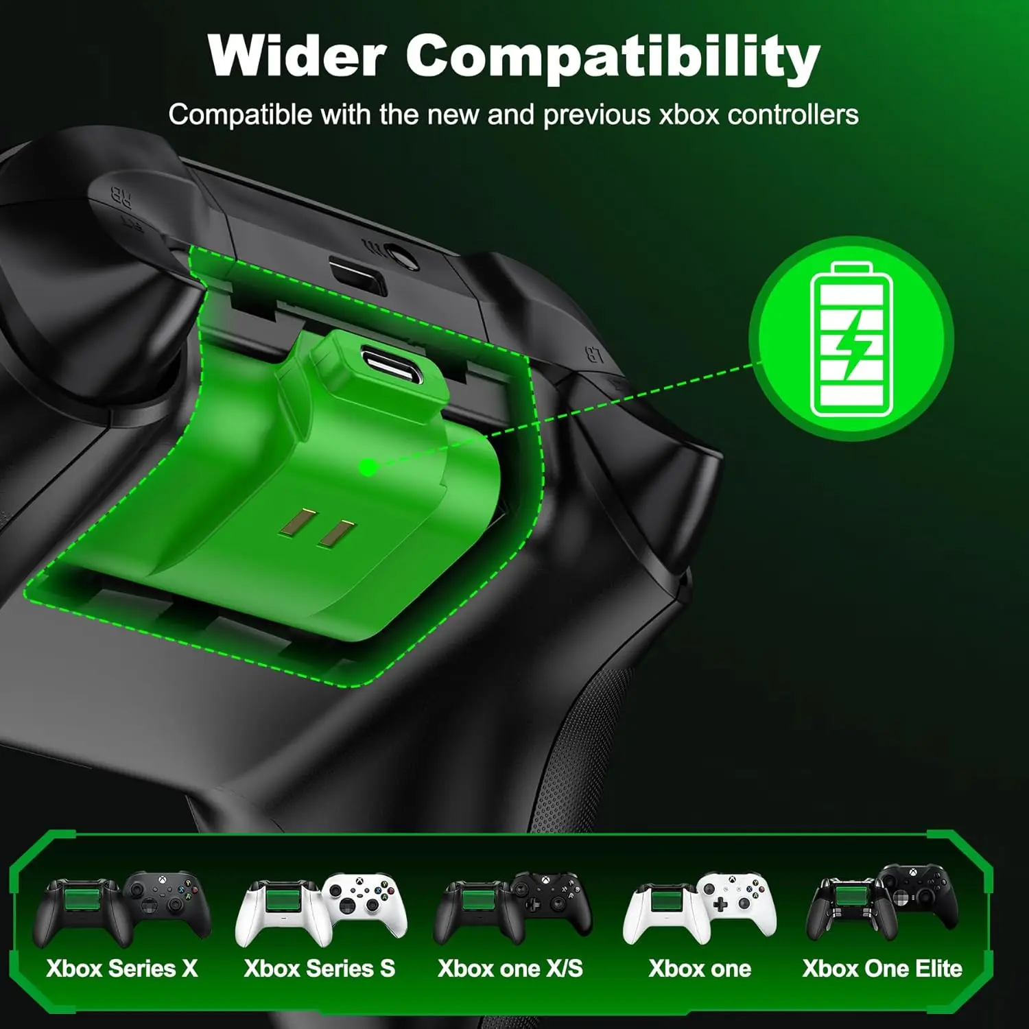 Rechargeable Controller Battery Pack Xbox One X/S/Elite - Image 3
