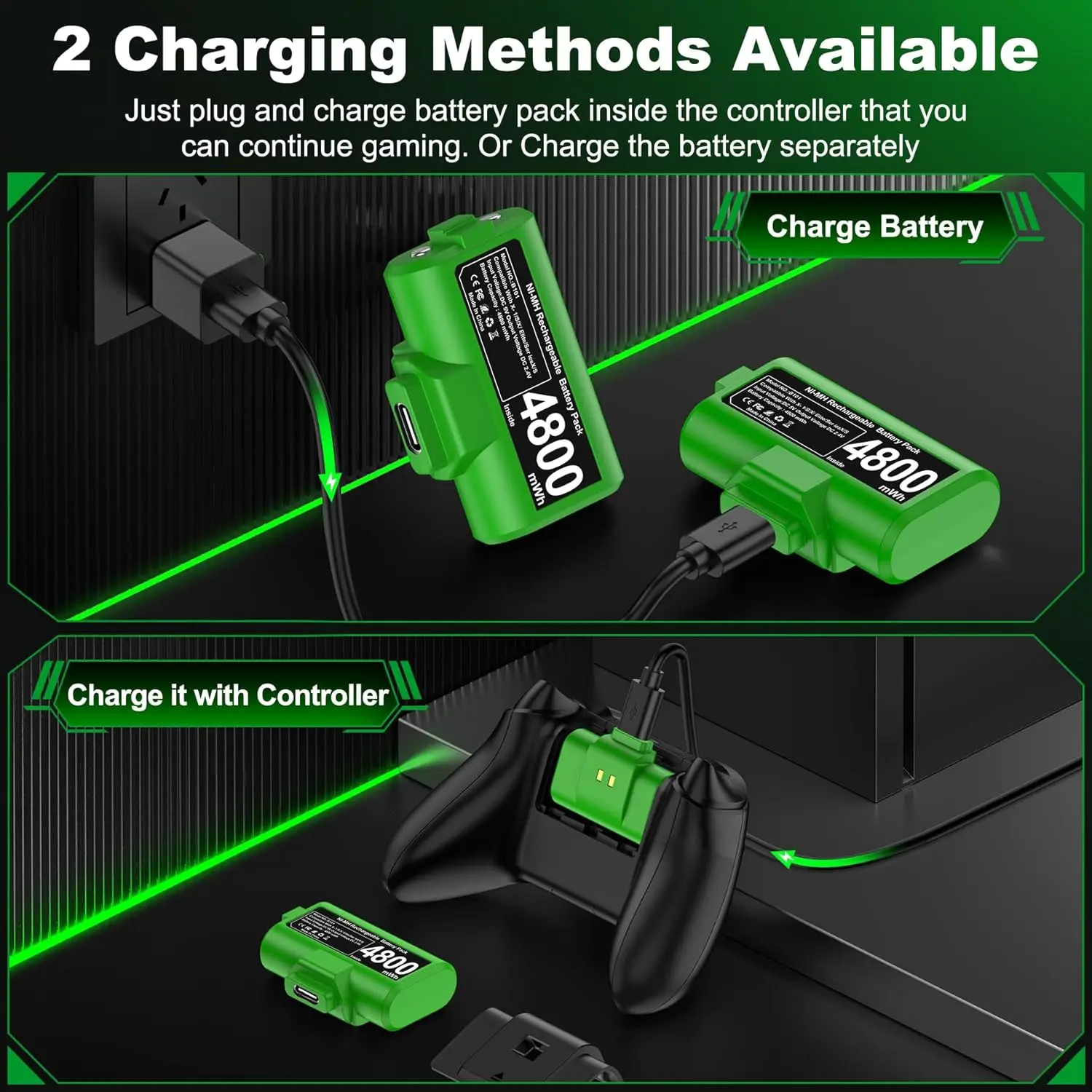 Rechargeable Controller Battery Pack Xbox One X/S/Elite - Image 2