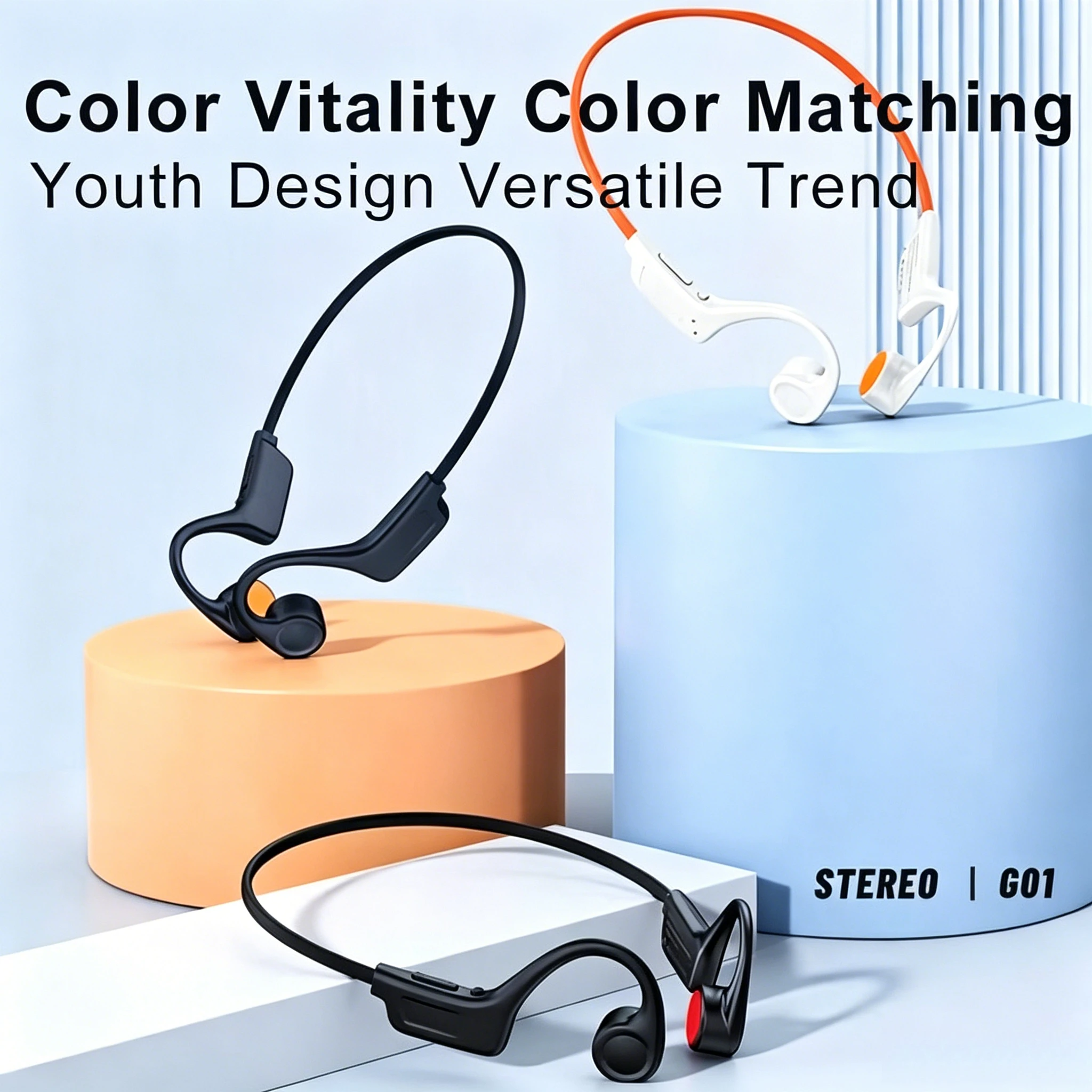 2026 New Open-ear Bone Conduction Headphones Built-in Mic - Image 1