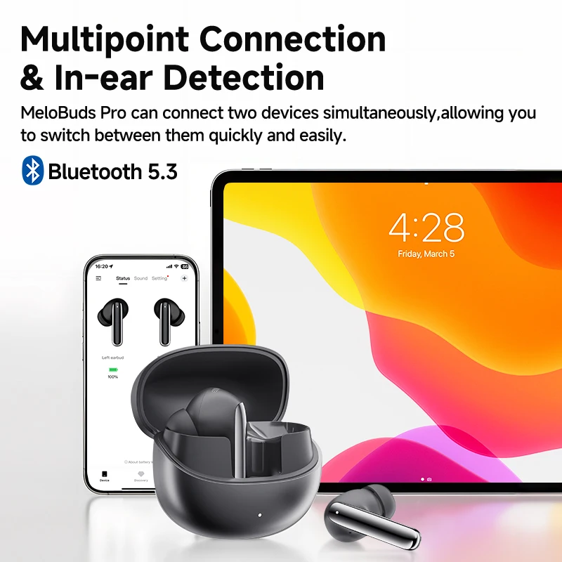 QCY MeloBuds Pro ANC Wireless Bluetooth Earphones 46dB - Image 6