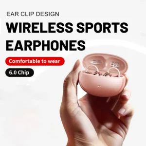 Open Ear Clip Headphones, Bluetooth 6.0, Built-in Microphone And Ear Hook, - Thumbnail Image 2