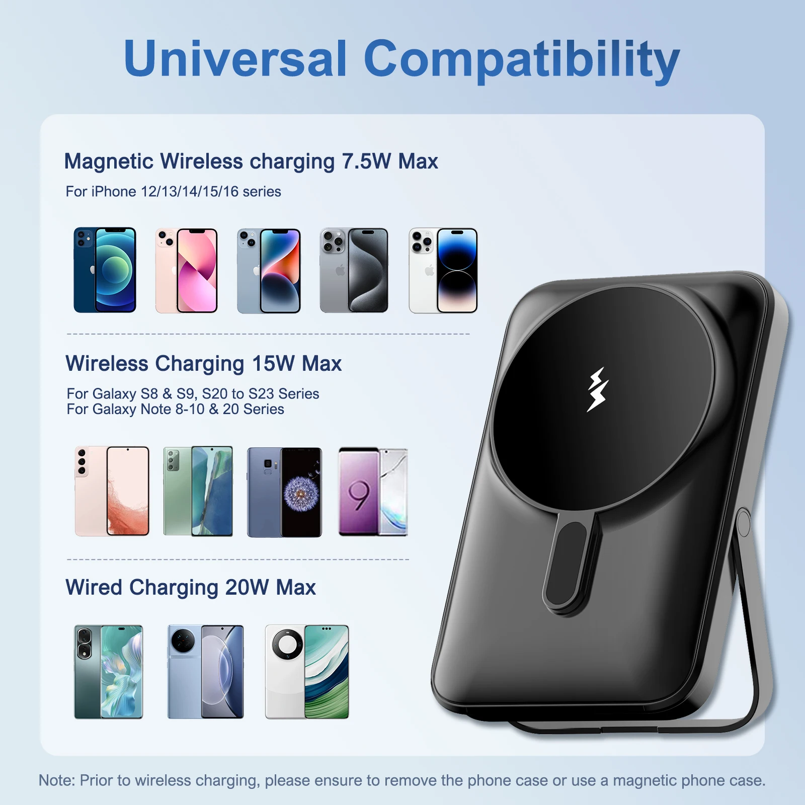 Magnetic Power Bank 10000mAh Wireless Charger for iPhone 15/14/13/12 Series - Image 3